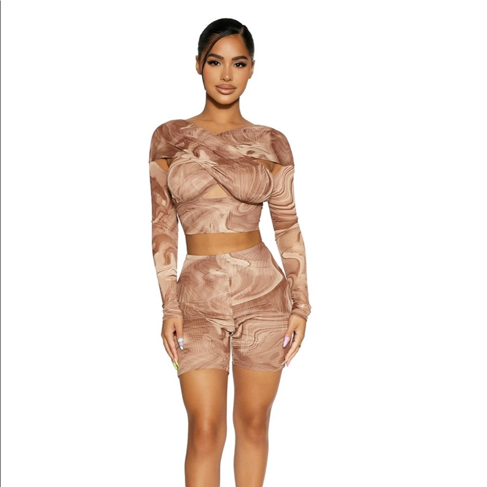 Meshed Up Shorty Set - Naked Wardrobe